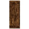 vidaXL Buffet haut Ch&ecirc;ne fum&eacute; 34,5x34x180 cm Bois d'ing&eacute;nierie