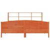 vidaXL Lit biblioth&egrave;que sans matelas cire marron 180x200 cm pin massif