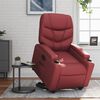 vidaXL Fauteuil inclinable Rouge bordeaux Similicuir