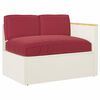 vidaXL Ensemble de coussins 3 pcs Bordeaux Tissu Oxford