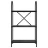 vidaXL &Eacute;tag&egrave;re Ch&ecirc;ne noir 60 x 30 x 109 cm Bois d'ing&eacute;nierie
