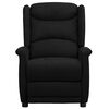 vidaXL Fauteuil &eacute;lectrique de massage Noir Tissu microfibre