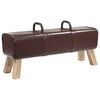 vidaXL banc Marron fonc&eacute; 110 x 30 x 45 cm Cuir v&eacute;ritable