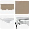 vidaXL Auvent r&eacute;tractable &eacute;lectrique Beige 3,5 x 2,5 m