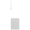 vidaXL Ensemble de meubles de salle de bain Blanc brillant Agglom&eacute;r&eacute;