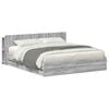 vidaXL Cadre de lit avec rangement Sonoma gris 180 x 200 cm