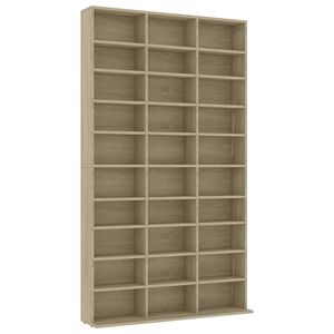 vidaXL Armoire &agrave; CD Ch&ecirc;ne sonoma 102x23x177,5 cm Bois d'ing&eacute;nierie