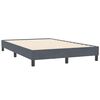 vidaXL Cadre de lit sans matelas gris fonc&eacute; 120x210 cm velours