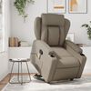 vidaXL Fauteuil inclinable de massage Cappuccino Similicuir