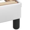 vidaXL Cadre de lit sans matelas Hvar blanc 100x200 cm similicuir