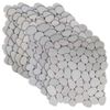 vidaXL Dalles en galets Blanc 30 x 30 cm Galets de rivi&egrave;re