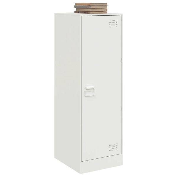 vidaXL Buffet blanc 34,5x39x107 cm acier