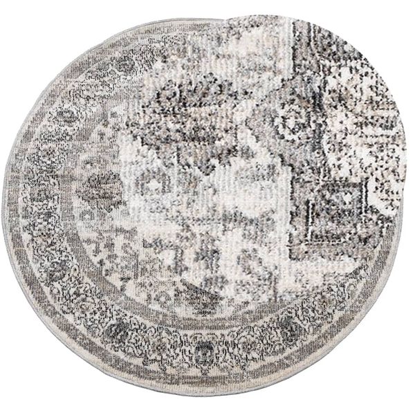 vidaXL Tapis ARBIZU int&eacute;rieur ext&eacute;rieur design vintage &Oslash; 200 cm