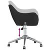 vidaXL Chaises pivotantes &agrave; manger lot de 2 Noir Tissu