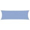 vidaXL Voile d'ombre Bleu et Blanc 2 x 6 m HDPE