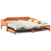 vidaXL Lit de jour et lit gigogne sans matelas 90x200 cm bois massif
