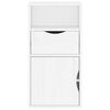 vidaXL Armoire latérale tiroir ODDA blanc 40x24x79 cm bois massif pin