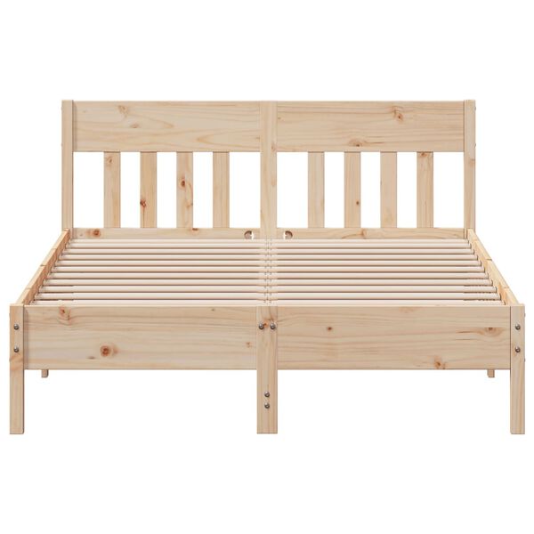 vidaXL Cadre de lit sans matelas 135x190 cm bois de pin massif