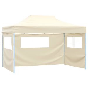 vidaXL Tente de f&ecirc;te 291 x 431 x 315 cm Cr&egrave;me Tissu Oxford