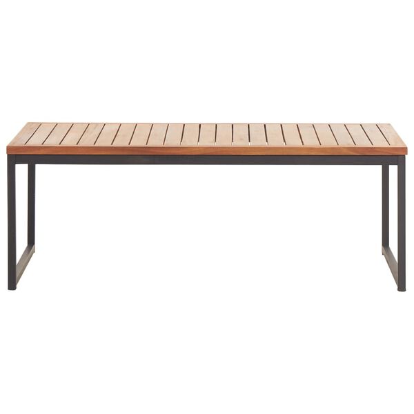 vidaXL Table basse 100x60x36 cm Bois d'acacia solide et acier