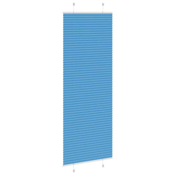 vidaXL Store pliss&eacute; bleu 70x200 cm largeur du tissu 69,4 cm polyester