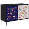 vidaXL Meuble TV MAINZ 69 x 33 x 50,5 cm Ch&ecirc;ne noir Bois d'ing&eacute;nierie