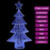 vidaXL Sapin de No&euml;l avec 160 LED Bleu 150 cm Acrylique