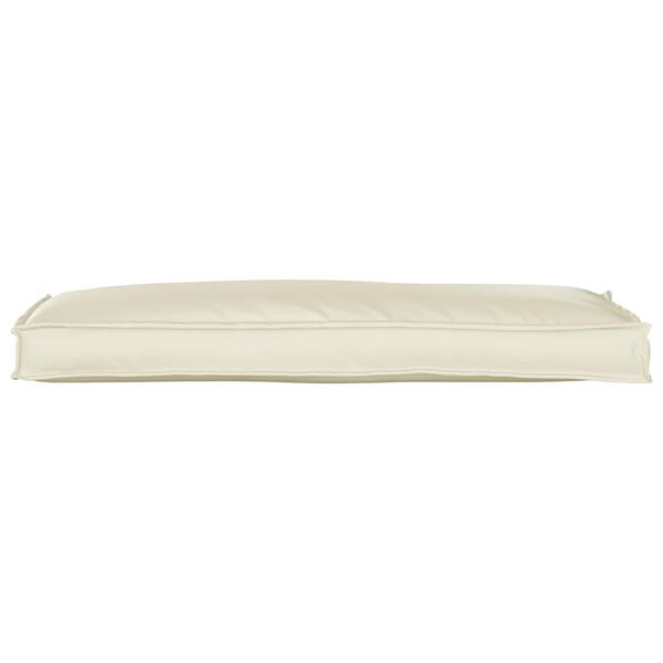 vidaXL Coussin Cr&egrave;me 110 x 40 x 8 cm Tissu Oxford
