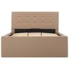 vidaXL Cadre de lit à rangement Cappuccino Similicuir 90x200 cm
