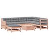 vidaXL Salon de jardin 8 pcs avec coussins bois massif douglas