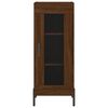 vidaXL Buffet haut Ch&ecirc;ne marron 34,5x34x180 cm Bois d'ing&eacute;nierie
