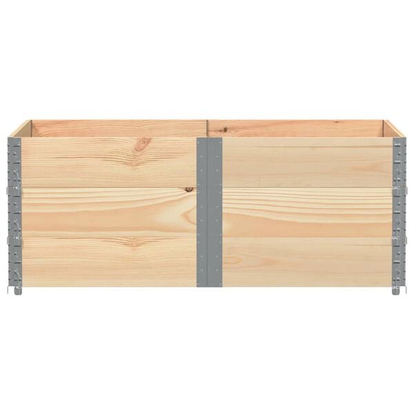 vidaXL Colliers de palette 3 pcs 150x100 cm bois de pin solide