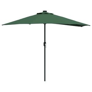 vidaXL Parasol de jardin 294 x 150 x 224 cm Polyester et Acier Vert