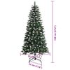 vidaXL Sapin de Noël artificiel Vert 120 cm PVC, plastique et acier