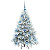 vidaXL Sapin de Noël artificiel avec 150 LED Vert 120 cm PE et PVC