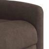 vidaXL Fauteuil inclinable de massage marron tissu microfibre