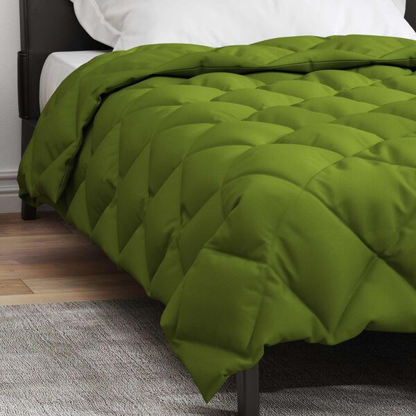vidaXL Duvet d'hiver Vert 220 x 155 cm Microfibre