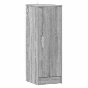 vidaXL Meuble &agrave; chaussures Sonoma gris 32x35x92 cm Bois d'ing&eacute;nierie
