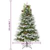 vidaXL Sapin de Noël pré-éclairé et pommes de pin vert 225cm PVC et PE
