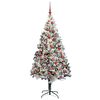 vidaXL Sapin de No&euml;l artificiel Blanc 180 cm PVC, Acier et Plastique