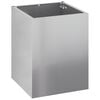 vidaXL Cache-pot de jardin Acier galvanis&eacute; 32 x 32 x 40 cm