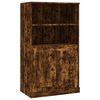 vidaXL Buffet haut ch&ecirc;ne fum&eacute; 60x35,5x103,5 cm bois d'ing&eacute;nierie