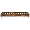 vidaXL Cadre de lit sans matelas ch&ecirc;ne fum&eacute; 90x190cm bois d'ing&eacute;nierie
