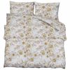 vidaXL Ensemble de housse de couette blanc et marron 200x200 cm Coton