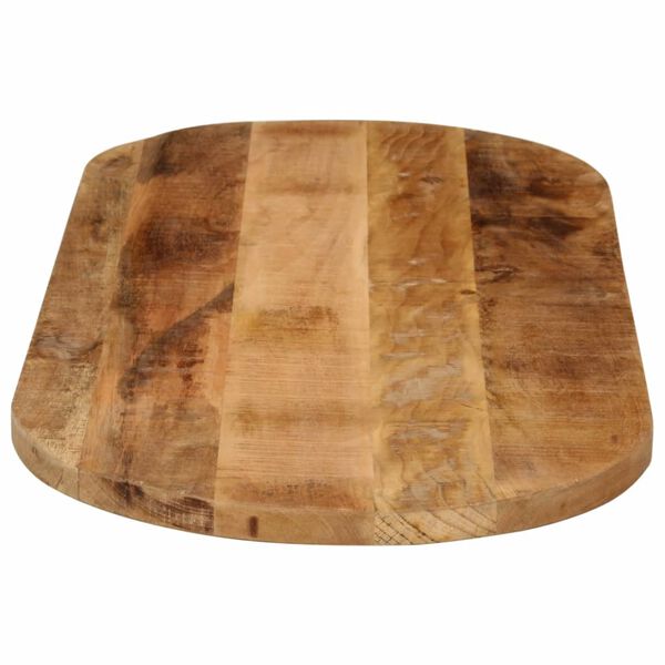 vidaXL Dessus de table 120x50x3,8cm ovale bois massif de manguier brut