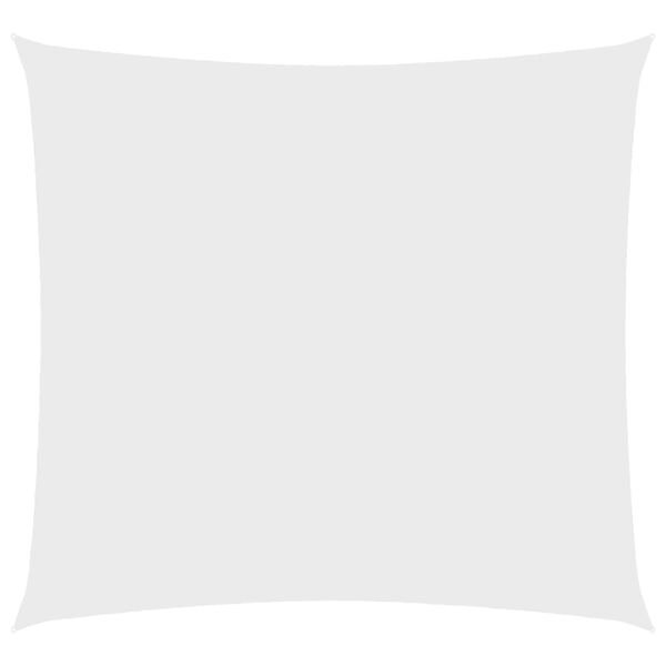 vidaXL Voile de parasol Tissu Oxford carré 6x6 m Blanc
