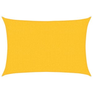 vidaXL Voile d'ombrage 160 g/m&sup2; rectangulaire jaune 2x2,5 m PEHD