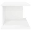 vidaXL Table de chevet Blanc 40 x 30 x 25 cm Bois d'ing&eacute;nierie