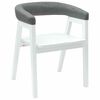 vidaXL Chaises de salle &agrave; manger 2 pcs Blanc 54 x 57 x 73 cm