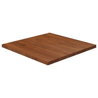 vidaXL Dessus de table carré Marron foncé60x60x2,5cm Bois chêne traité